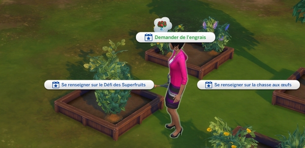 Les Sims 4 Demander de l'engrais