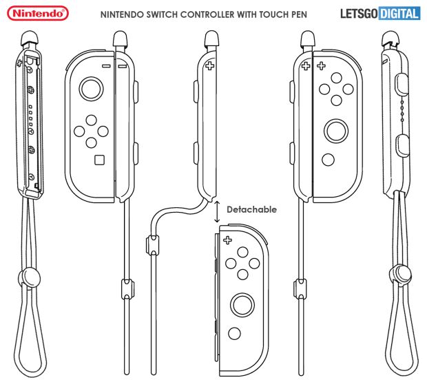 Nintendo Switch : Un brevet annonce l'arrivée d'un stylet intégré 