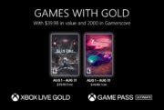 xbox games with gold août 2023