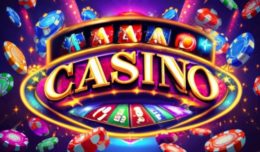le logo derrière l'inscription du casino