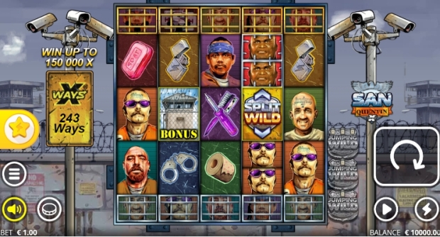 capture d'écran de la machine à sous San Quentin xWays
