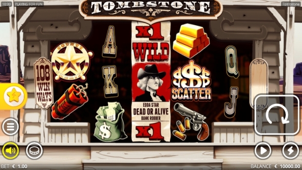 capture d'écran de la machine à sous Tombstone
