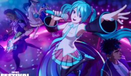 Hatsune Miku Fortnite Festival logo