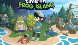 time on frog island logo