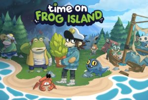time on frog island logo