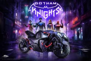 batcycle gotham knights mondial de l'auto paris logo