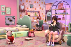 les sims 4 chambre pastel logo