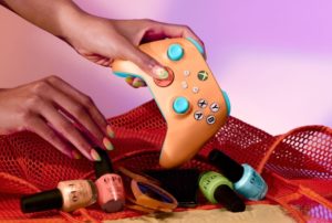 xbox manette Sunkissed Vibes OPI Logo