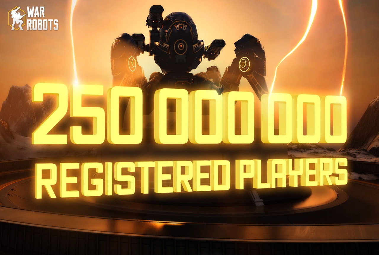war robots 250 milions gamers