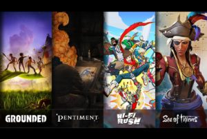 grounded pentiment sea of thieves hi-fi rush playstation 5