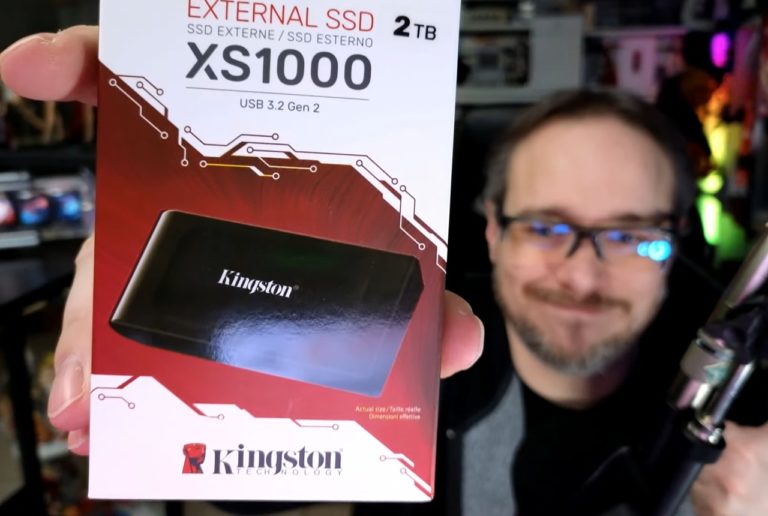 kingston ssd externe xs1000 2tb test youtube logo