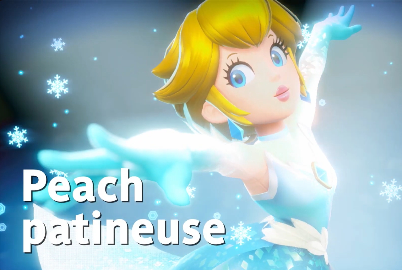 princess peach showtime patineuse