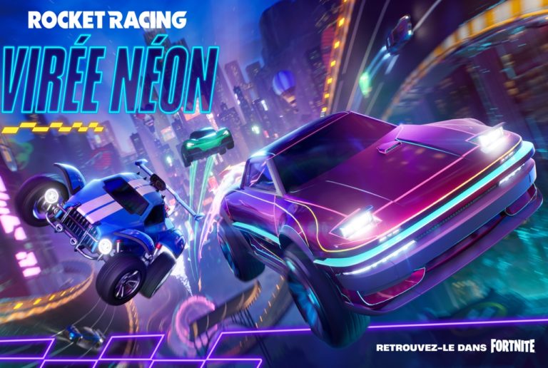 rocket racing virée néon