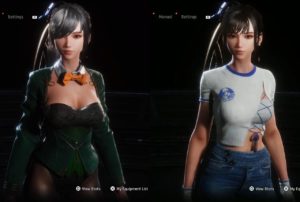 stellar blade eve cyber illusionist and four seconds destroyed denim suits