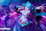 Hatsune Miku Fortnite Festival logo