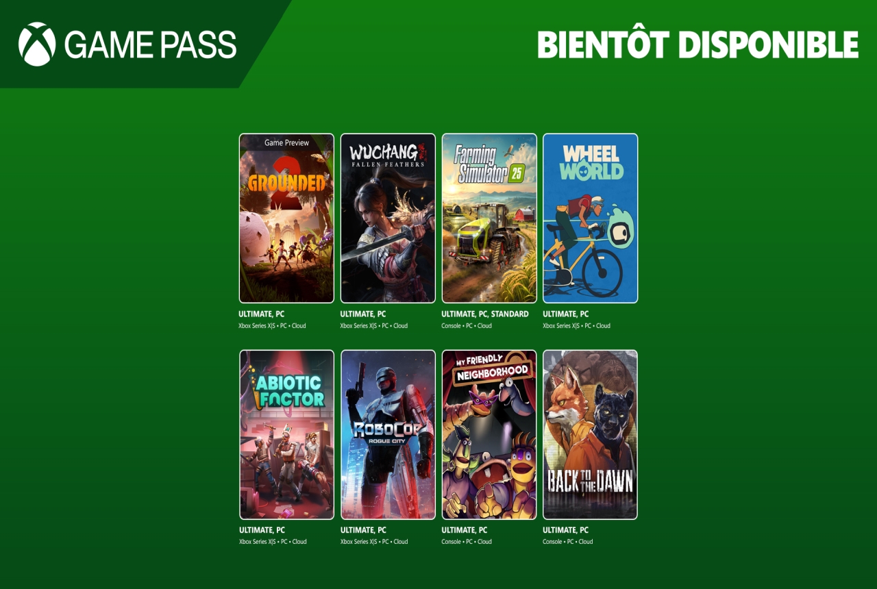 xbox game pass ultimate juillet 2025 seconde partie