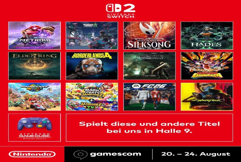 nintendo line-up gamescom 2025