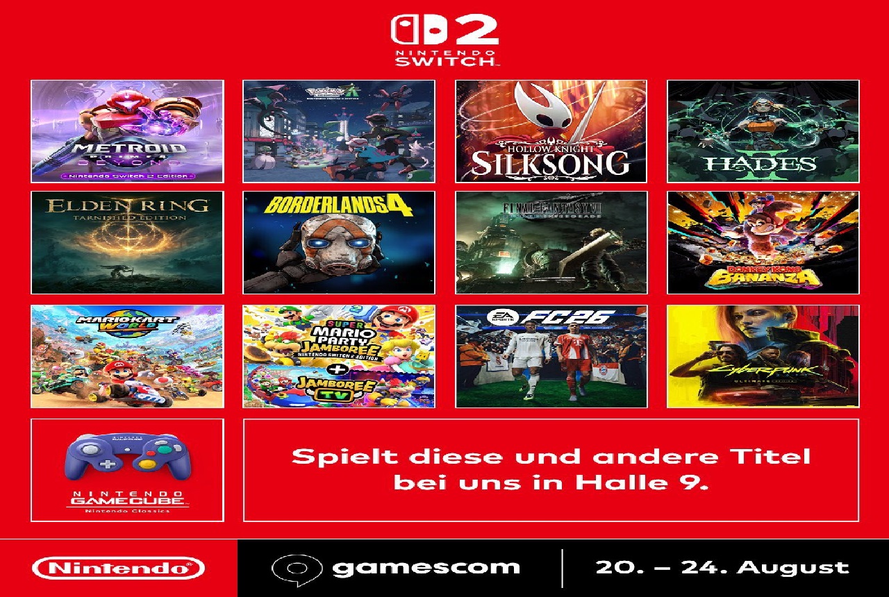 nintendo line-up gamescom 2025