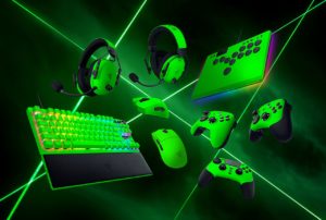 Razer esports green collection full setup