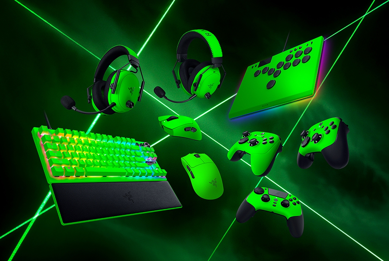 Razer esports green collection full setup