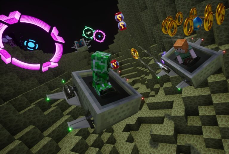 sonic racing crossworlds x minecraft