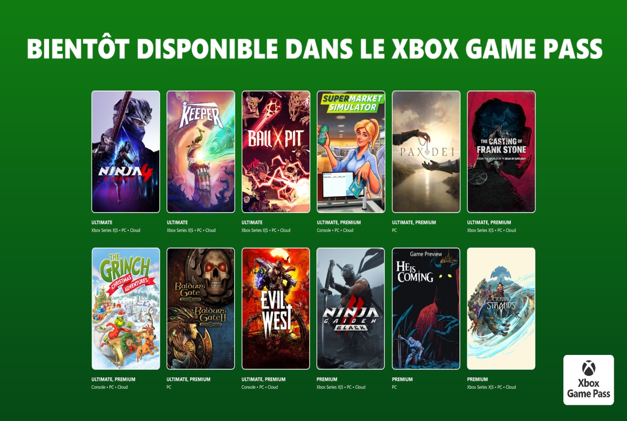 xbox game pass ultimate début octobre 2025