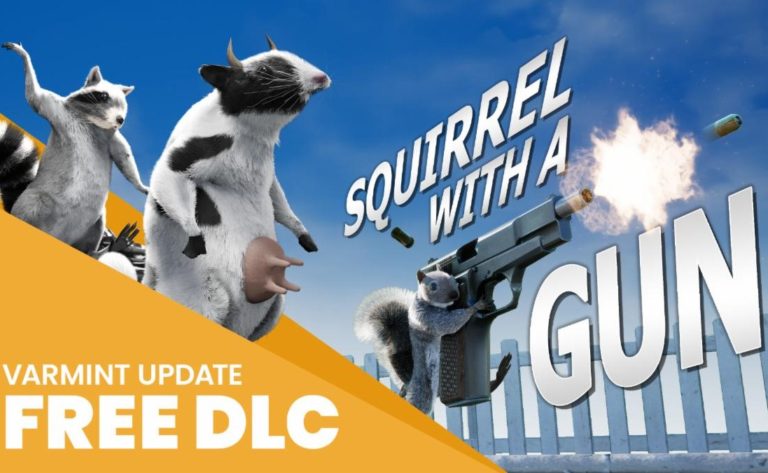 squirrel with a gun varmint update logo