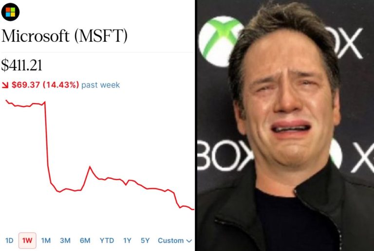 microsoft chute boursière xbox phil spencer rip