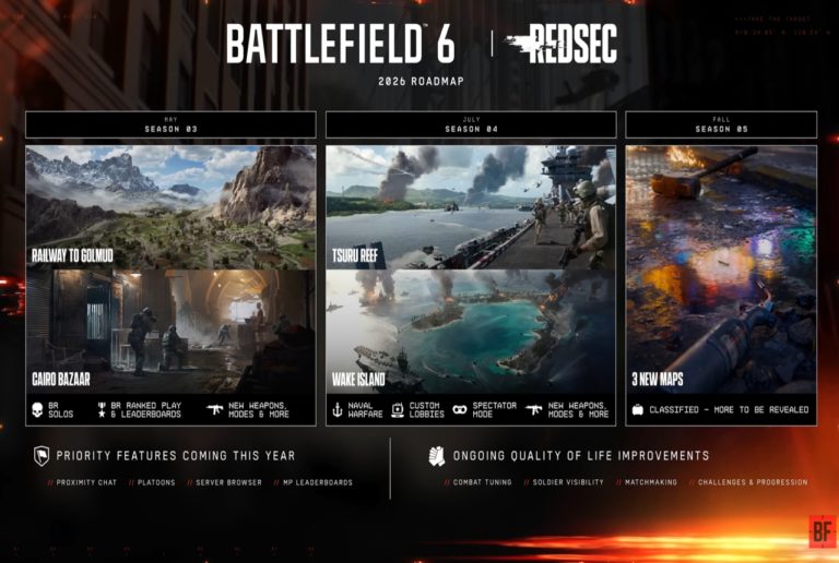 Battlefield 6 RedSec roadmap 2026 logo