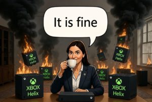 Xbox Helix games showcase on fire