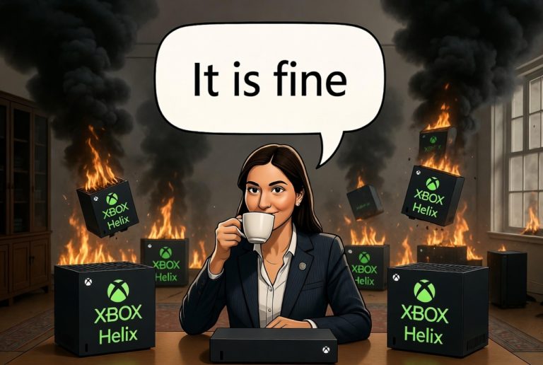Xbox Helix games showcase on fire
