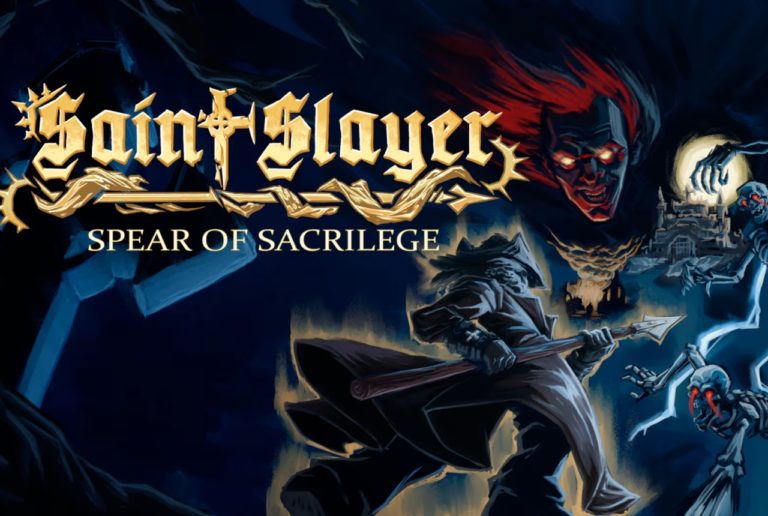 saint slayer spear of the sacrilege test logo
