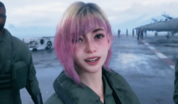 ace combat 8 sexy pilot pink hair