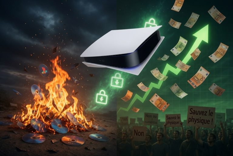 PlayStation arrête les jeux physiques et ses actions s'envolent