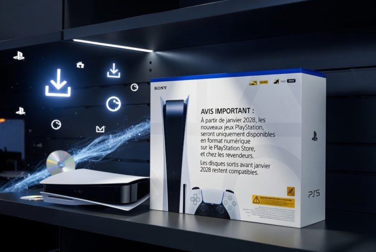 No Disc PlayStation 5 Avertissement