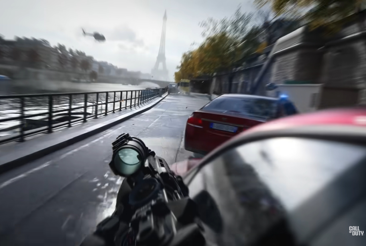 call of duty modern warfare 4 traffic paris