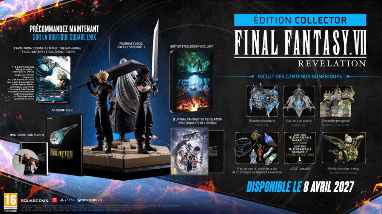 final fantasy vii revelation édition collector